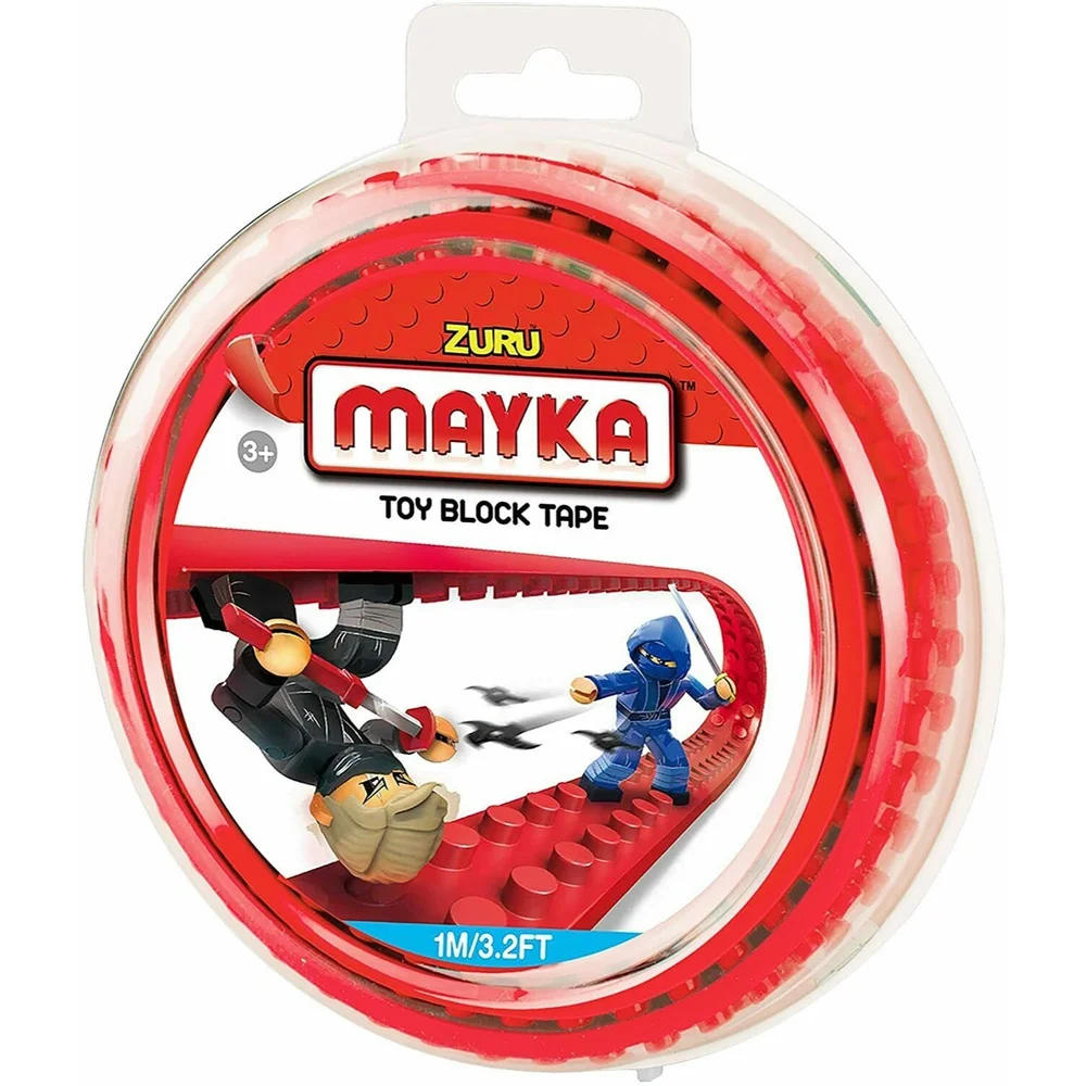 ZURU MAYKA Toy Block Tape 1m/3.2 ft. Lot of 4